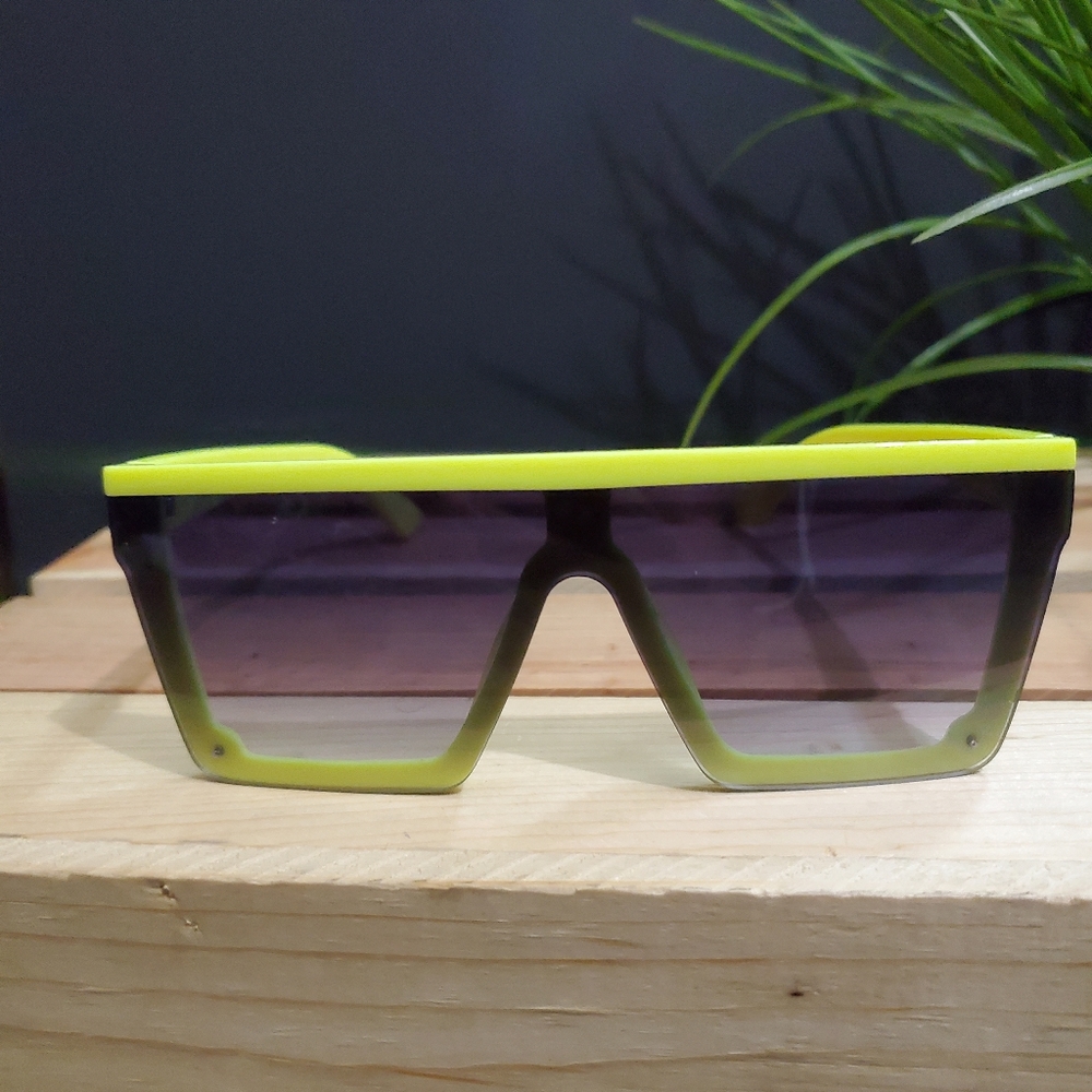 Women's Fluorescent Square Gradient-Lens Sunglasses
